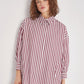 Long sleeve poplin shirt with pockets women's