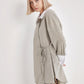 Cotton shirt oversized long tunic long sleeve
