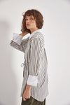 High QualityCotton shirt oversized long tunic long sleeve