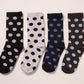 Polka Dot Cotton Crew Socks 4-Pack - Sage Collection