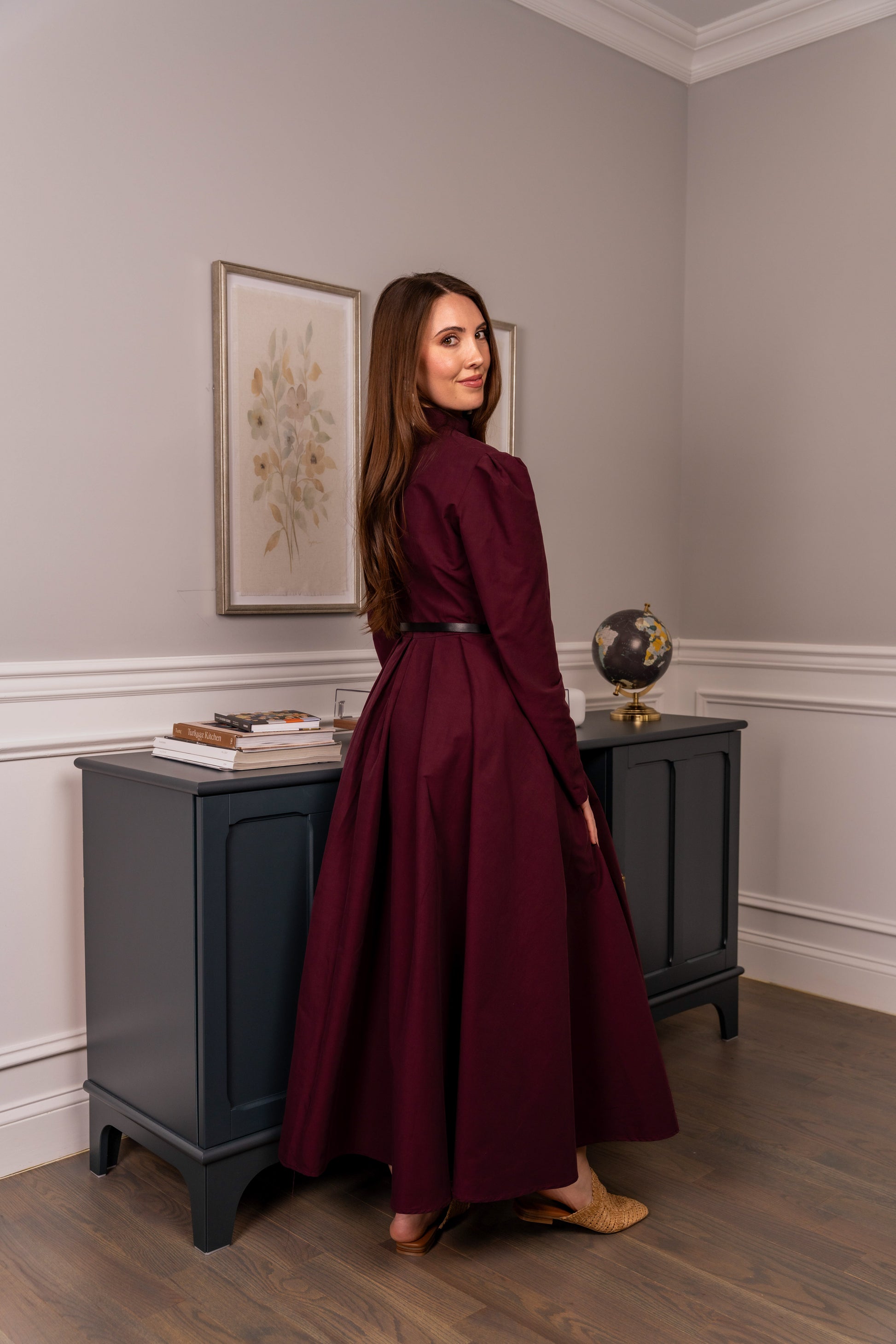 Exclusive Royalty Maxi Dress - Burgundy Qoza Exclusive Royalty Maxi Dress - Burgundy Qoza