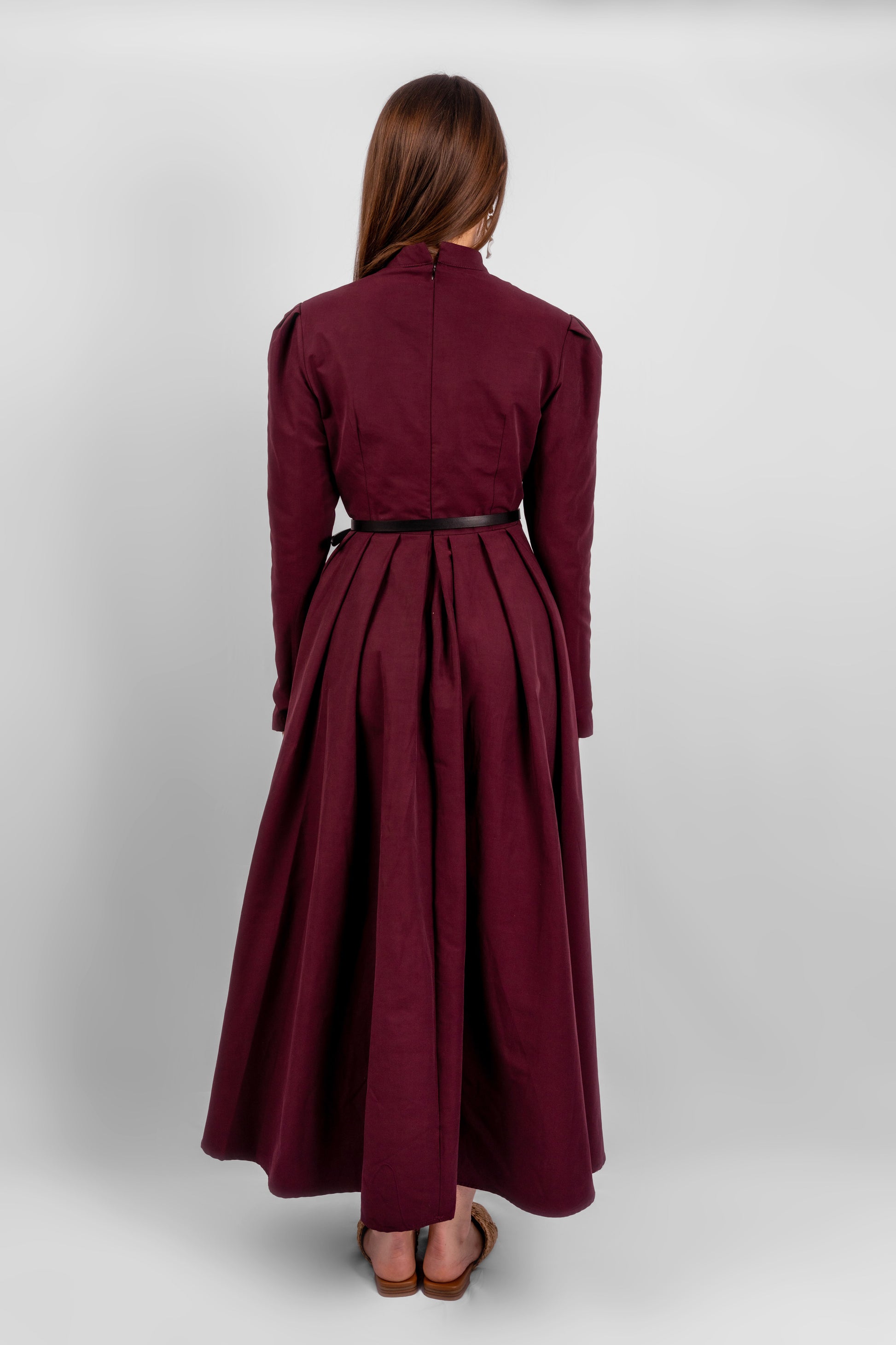 Exclusive Royalty Maxi Dress - Burgundy Qoza Exclusive Royalty Maxi Dress - Burgundy Qoza