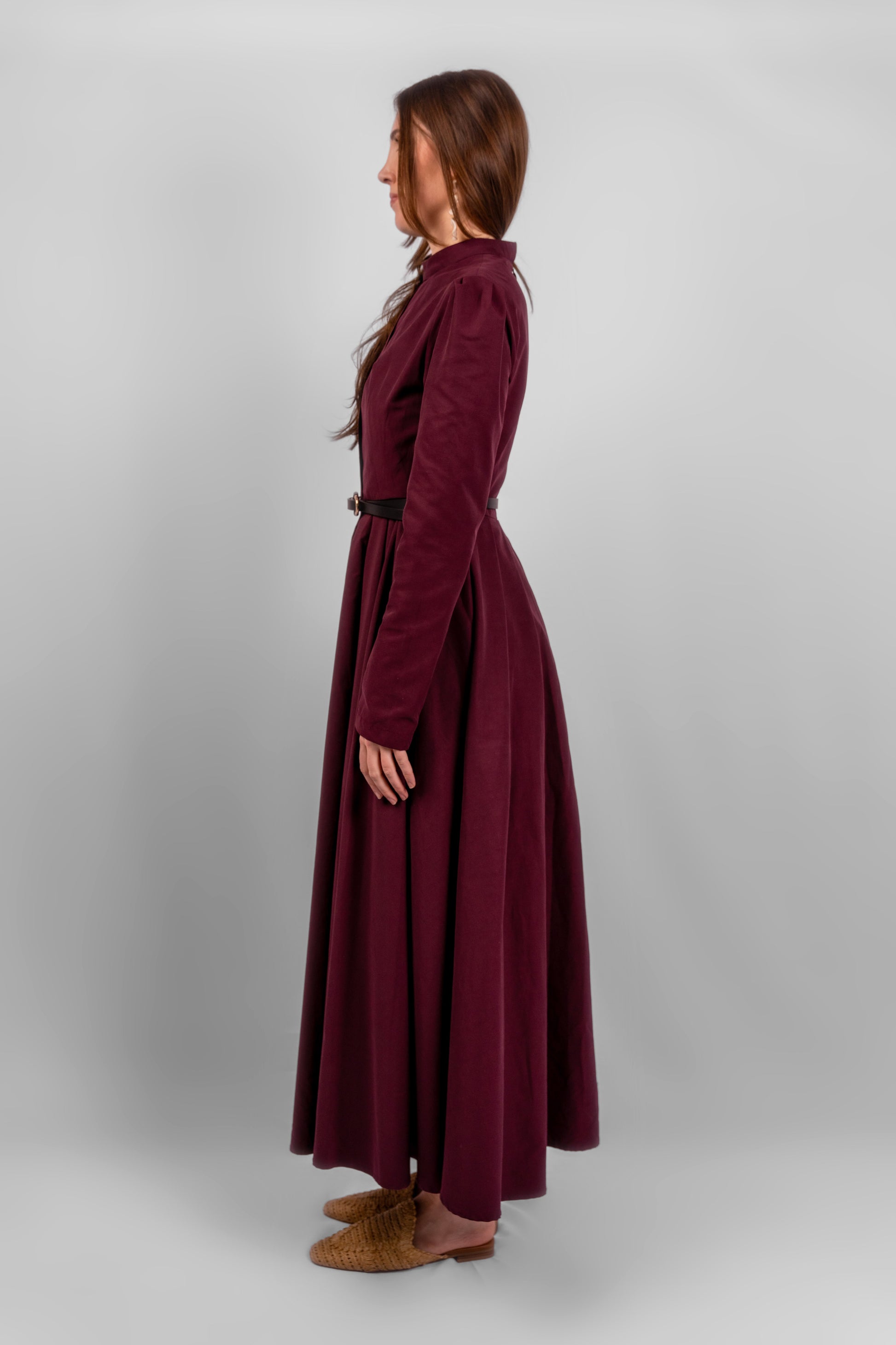 Exclusive Royalty Maxi Dress - Burgundy Qoza Exclusive Royalty Maxi Dress - Burgundy Qoza