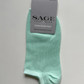 Bamboo Sneaker Socks – Mint Green - Sage Collection