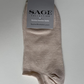 Bamboo Sneaker Socks 3-Pack – Beige - Sage Collection