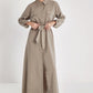 Breastfeeding friendly Modal Maxi Modest Dress with Pocket Details