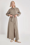 Breastfeeding friendly Modal Maxi Modest Dress with Pocket Details