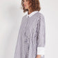 Cotton shirt oversized long tunic long sleeve