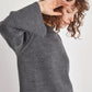 Reverse Stitch Knit Sweater - Charcoal Gray - Sage Collection