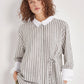 Cotton shirt oversized long tunic long sleeve