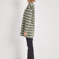 Women 100% cotton striped sweatshirt tunic length