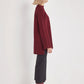Reverse Stitch Knit Sweater - Burgundy - Sage Collection