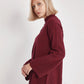 Reverse Stitch Knit Sweater - Burgundy - Sage Collection