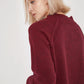 Reverse Stitch Knit Sweater - Burgundy - Sage Collection