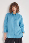 100% linen shirt long sleeve long women's
