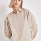 100% cotton poplin balloon long sleeve shirt