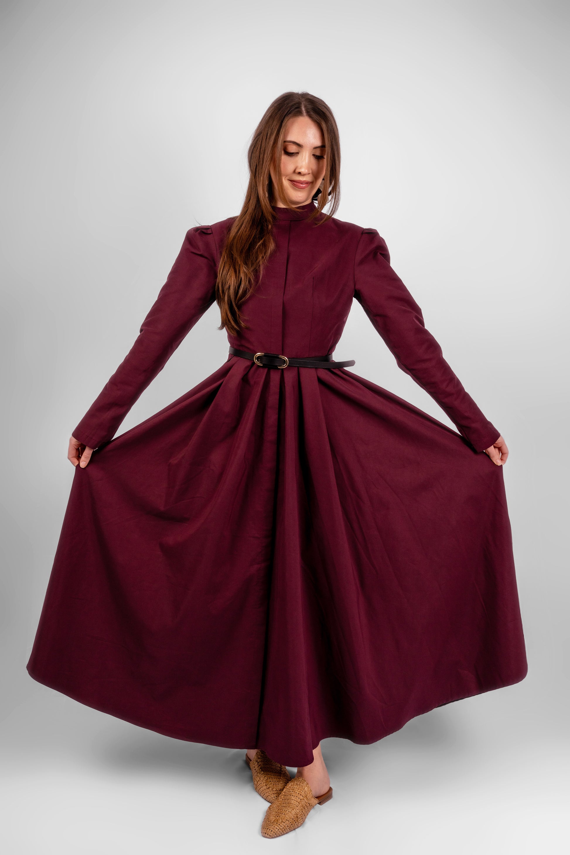 Exclusive Royalty Maxi Dress - Burgundy Qoza Exclusive Royalty Maxi Dress - Burgundy Qoza